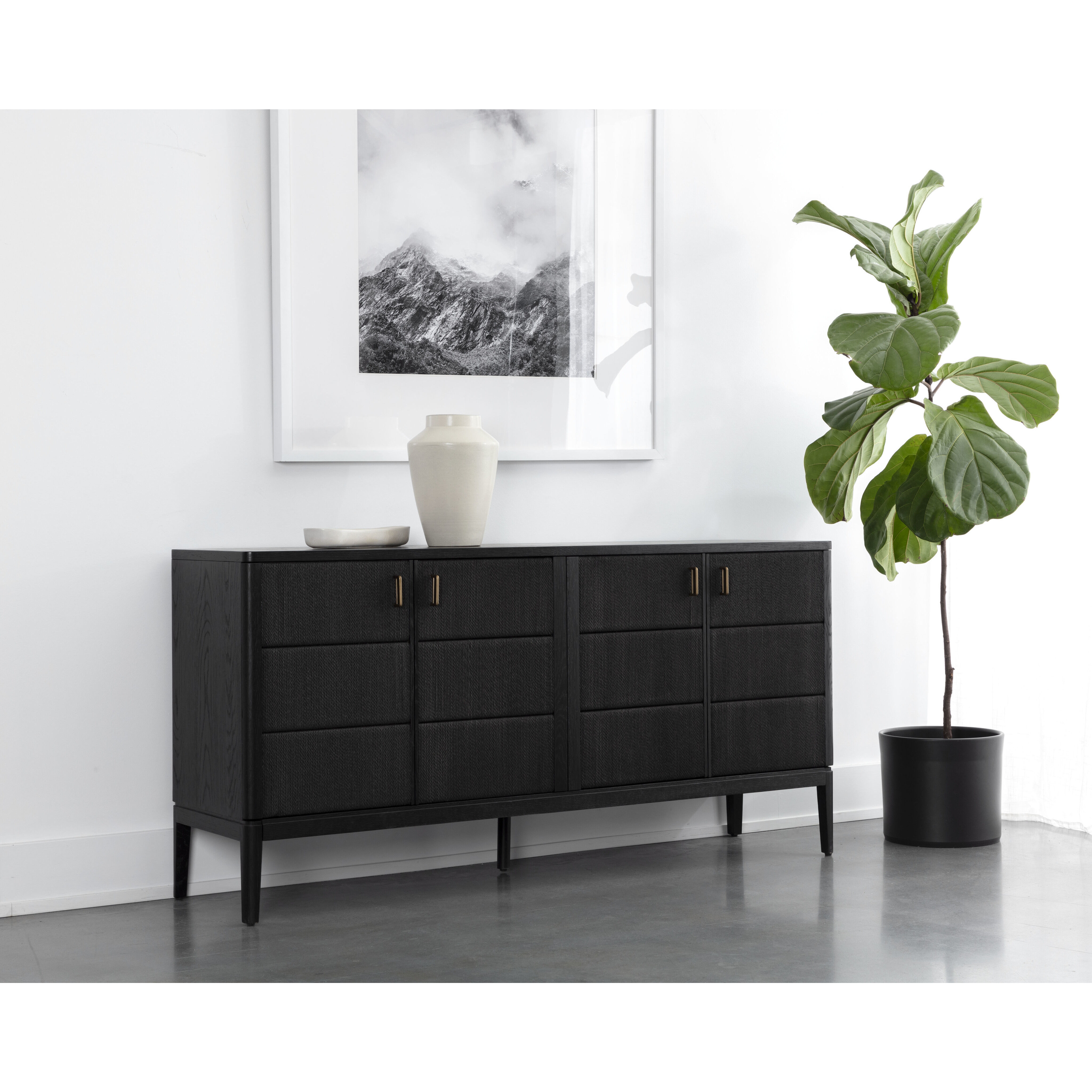 Etienne 71 X 19 inch Black Sideboard
